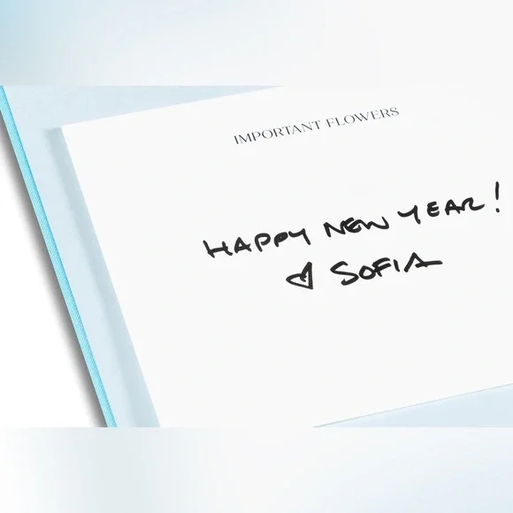 New Sofia Coppola Important Flowers 2026 Monthly Weekly Planner w/signature card - Picture 8 of 12